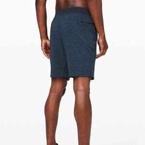 Lululemon T.H.E. Short Linerless 9" Heather Allover Iron Blue True Navy Large